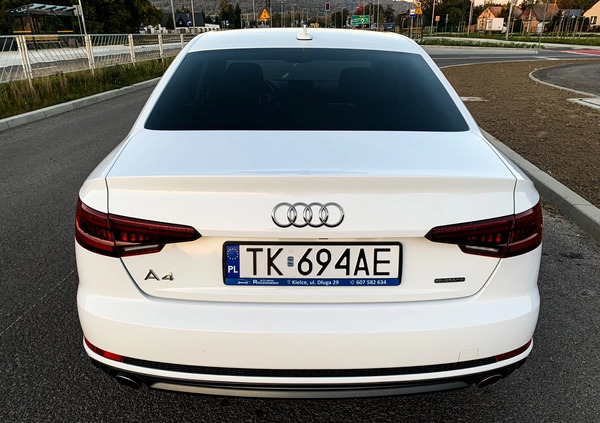 Audi A4 cena 93500 przebieg: 115000, rok produkcji 2017 z Kielce małe 379